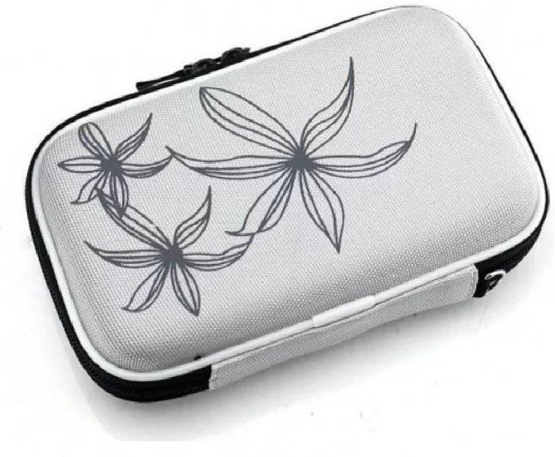 Etake Silver Shock Proof External Hard disk Case Protector 2.5 inch Hard Disk Case 2.5 Inch  (For WD My Passport Ultra 2.5 inches 1 TB External Hard Drive cover hard disk cover hdd case hdd casing carry bag pouch, Silver)