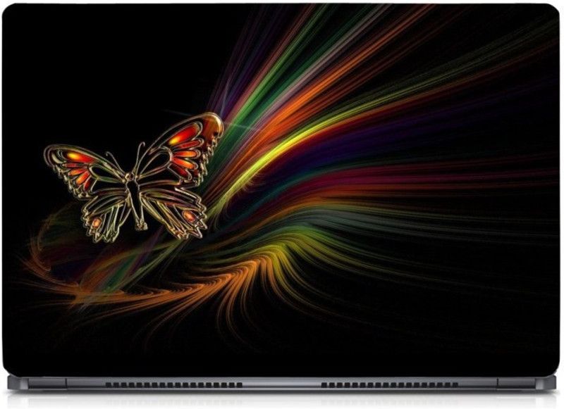 i-Birds ® Awesome Watercolour Rainbow Butterfly Exclusive High Quality Laptop Decal, laptop skin sticker 15.6 inch (15 x 10) Inch iB-5K_skin_0548 Vinyl Laptop Decal 15.6
