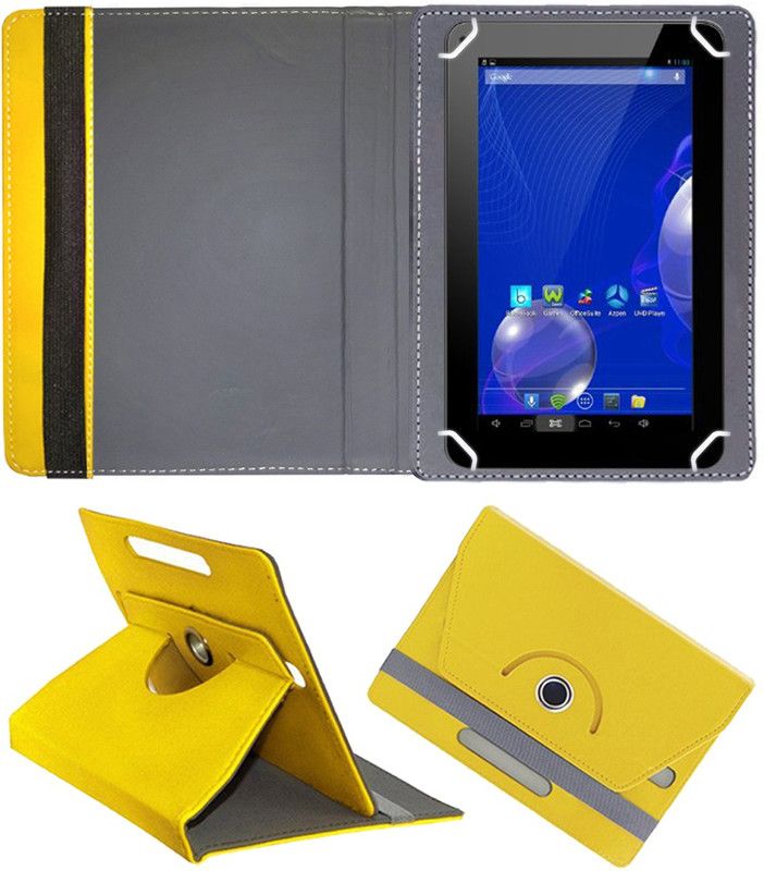 Fastway Flip Cover for Azpen A780 Android 7 Inch Tablet  (Yellow, Cases with Holder, Pack of: 1)