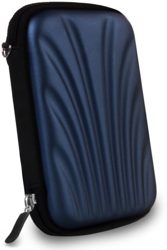 AlexVyan Pouch for Sony 1 TB, 2 TB Wired External Hard Disk Drive Drive (Casing Case Cover Enclosure Bag Sleeve)  (Blue, Shock Proof, Pack of: 1)