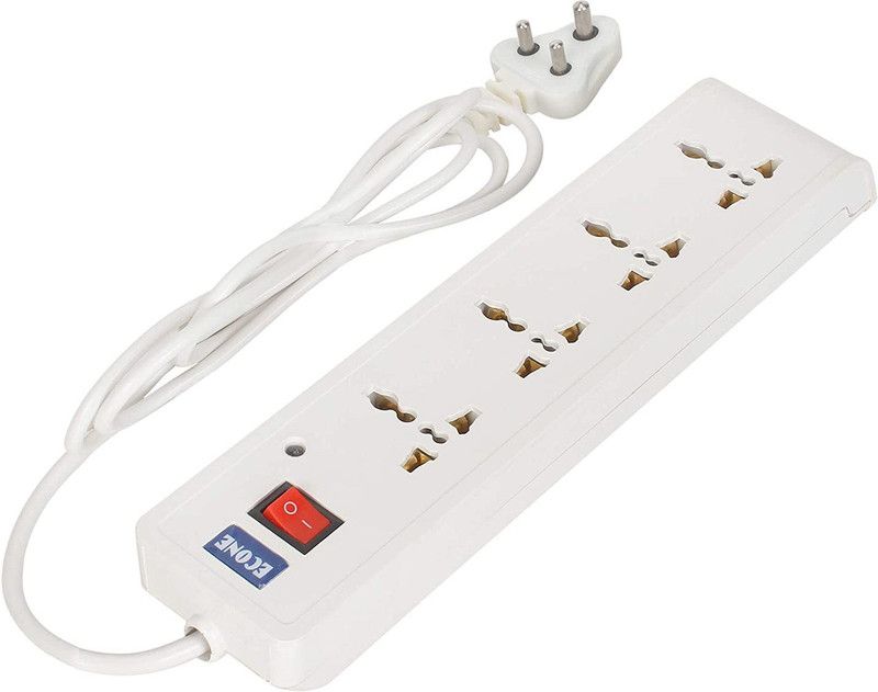 ECONE Smart White 4 Socket Extension Boards  (White)