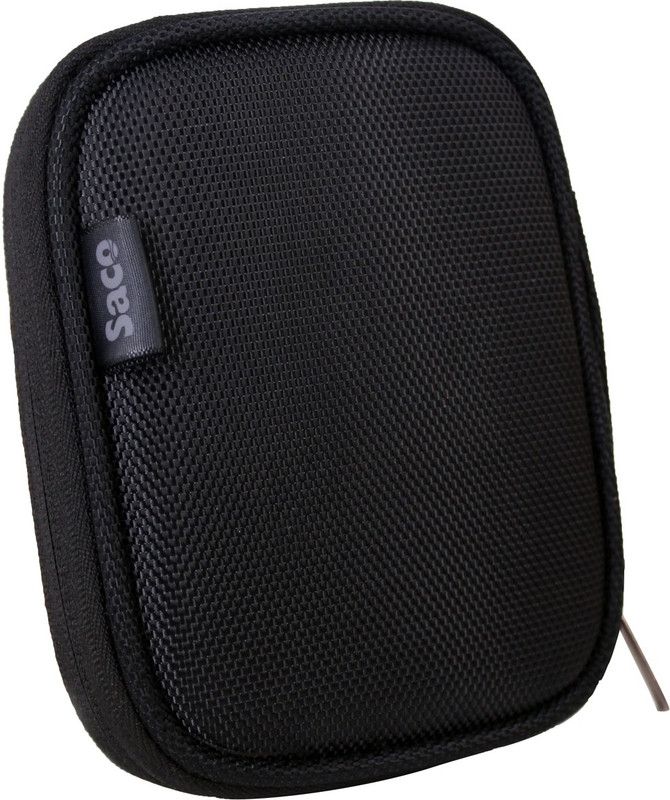 Saco External Hard disk Drive Bag pouch 2.5 inch 2.5 inch Compatible enclosure for Toshiba, Western Digital, Seagate, Dell, Samsung, Sony, Hp, Hitachi, WD, Transcend  (For All 2.5 Inch External Hard drives, Black)