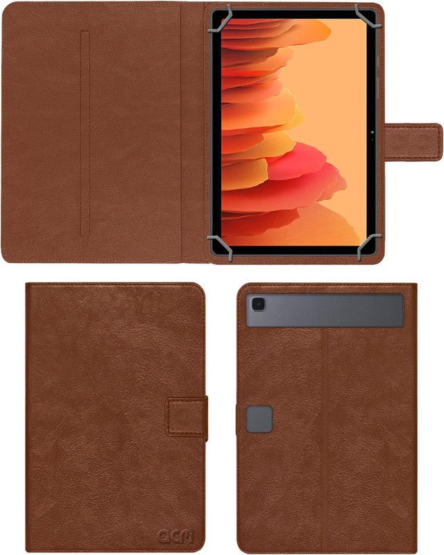 ACM Flip Cover for Samsung Galaxy Tab A7 10.4 Sm-T505  (Gold, Cases with Holder, Pack of: 1)