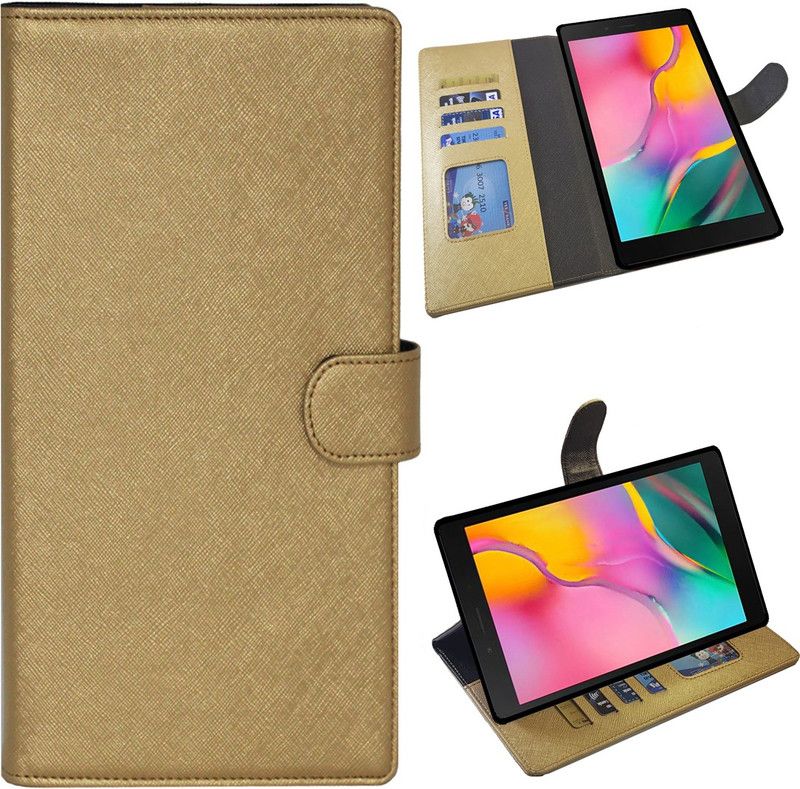 Gizmofreaks Flip Cover for Samsung Galaxy Tab A  (Gold, Pack of: 1)