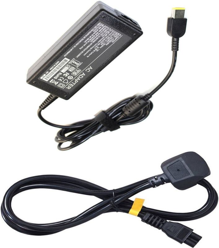 VGTECH Laptop adapter Compatible with E431 62775EU/T431S 20AA0012UK/X1 Carbon 20BS00AD 65 W Adapter  (Power Cord Included)