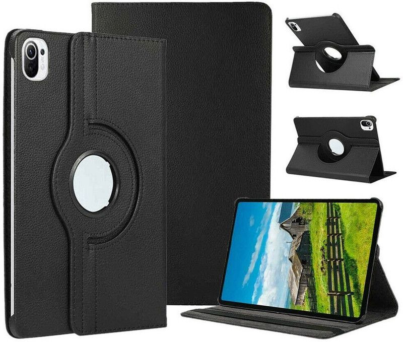 Helix Flip Cover for Xiaomi Pad 5 Pro  (Black, Hard Case)