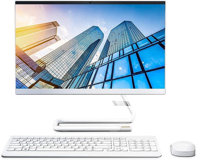 Lenovo Ideacentre Ryzen 3 Dual Core (8 GB DDR4/1 TB/256 GB SSD/Windows 10 Home/21.5 Inch Screen/AIO 3 22ADA05) with MS Office  (White)