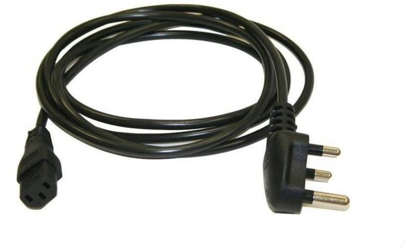 GIPTIP Power Cord 2.65 m 2.65 Meter 3 Pin Power Supply Cable for Monitor Printer Desktop  (Compatible with Desktop, Computer, Printer, Monitor, Black, One Cable)