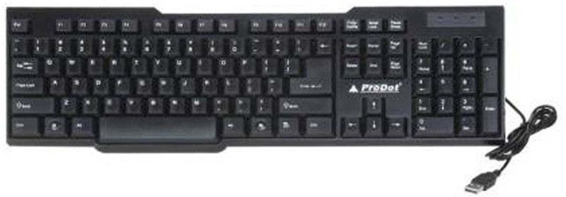 PRODOT pro18 Wired USB Multi-device Keyboard  (Black)