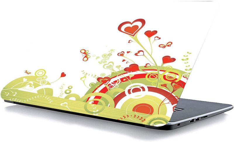 qth HEART LAP-5470 VINYL Laptop Decal 15.6