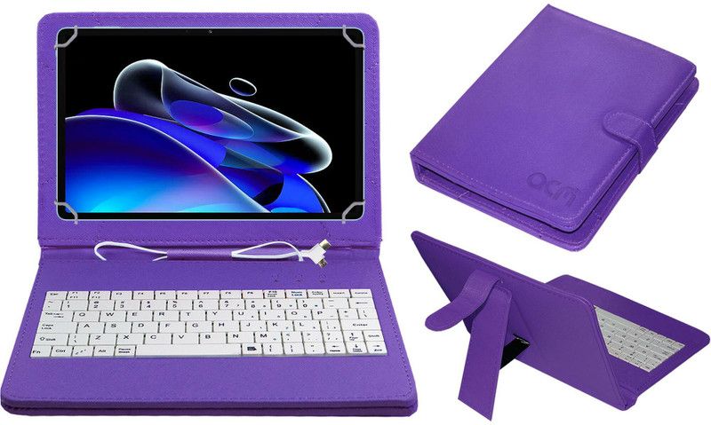 ACM Keyboard Case for Xiaomi Pad X  (Purple, Cases with Holder, Pack of: 1)