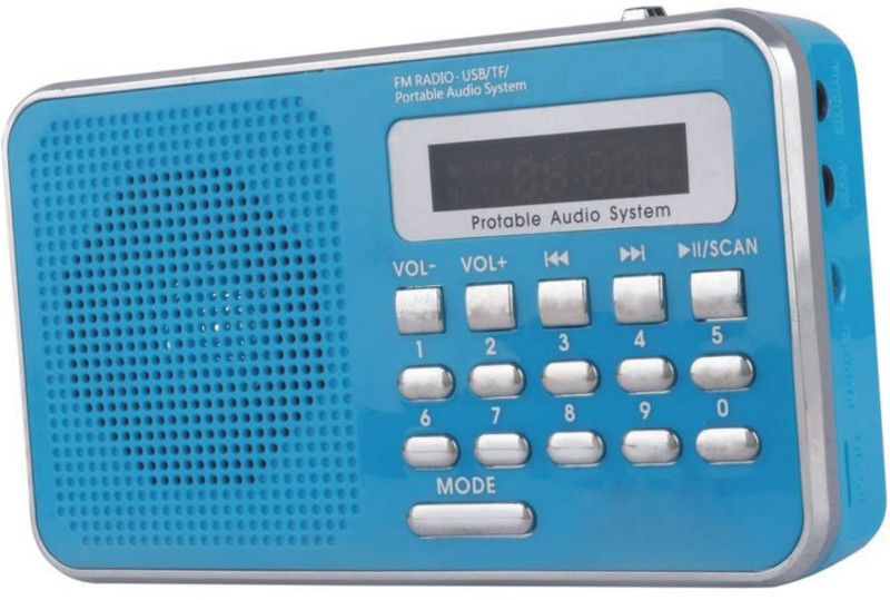 GLOWISH LSS3 RECHARGEABLE LI-ION BATTERY POWER SOUND USB/TF & SD CARD FM SPEAKER WITH DIGITAL DISPLAY FM Radio  (Multicolor)