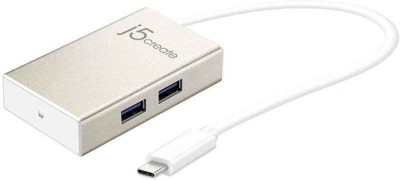 j5 CREATE j5 CREATE USB Type-C 4-Port HUB USB Adapter  (Gold)