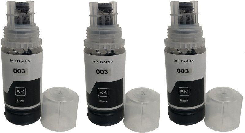 PRINTZONE 003 Refill Ink COMPATIBLE FOR L3110 & L3112 SERIES- 70 ML EACH BOTTLE ( BLACK ) Black Ink Bottle