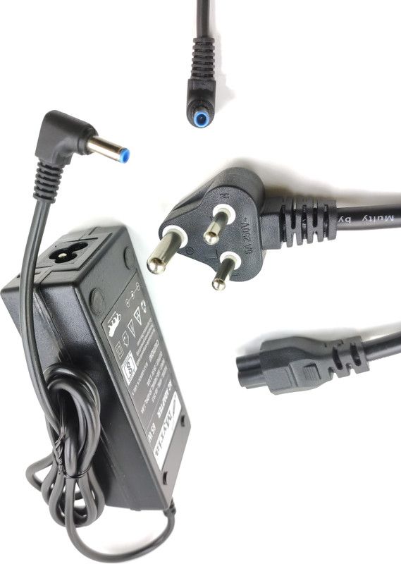 Myria Pavilion 15-AY099TX, 15-AY110NA, 15-AY110TX, 15-AY111TU Blue Tip 65 W Adapter  (Power Cord Included)
