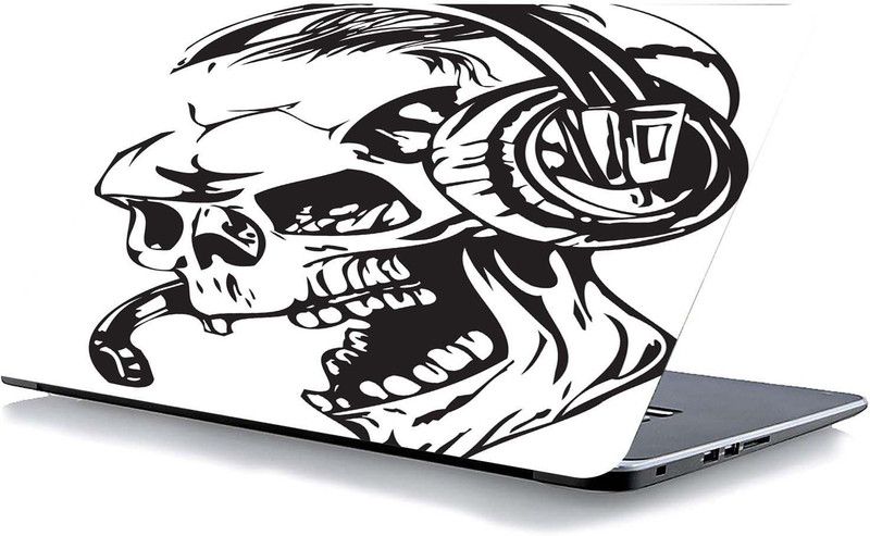 qth SKULL LAP-6886 VINYL Laptop Decal 15.6