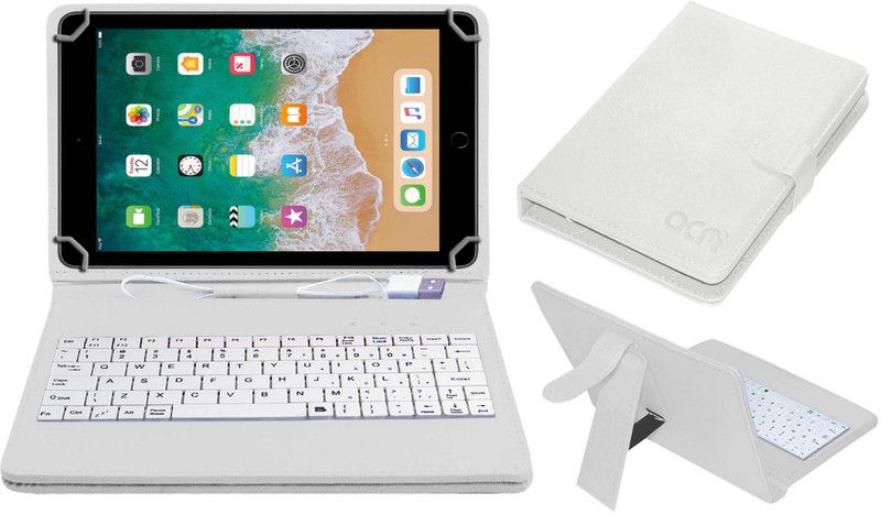 ACM Keyboard Case for Apple iPad Pro 10.5 inch  (White, Cases with Holder, Pack of: 1)