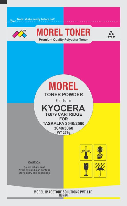 MOREL TK679 Toner Powder for use in Kyocera Mita Taskalfa 2540 / 2560 / 3040 / 3060 Photocopier Black Ink Toner