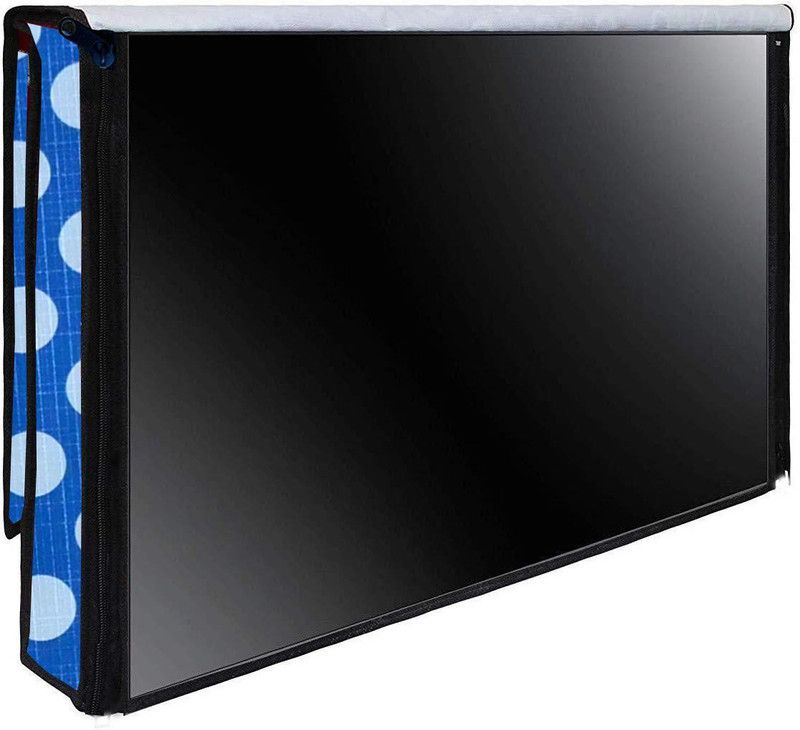 AAVYA UNIQUE FASHION 2 layer dust proof smart LED LCD TV monitor cover for 49 inch LED=LCD=LED =TV Monitor/COVER - TV19/LED/LED49inch  (Blue,White)