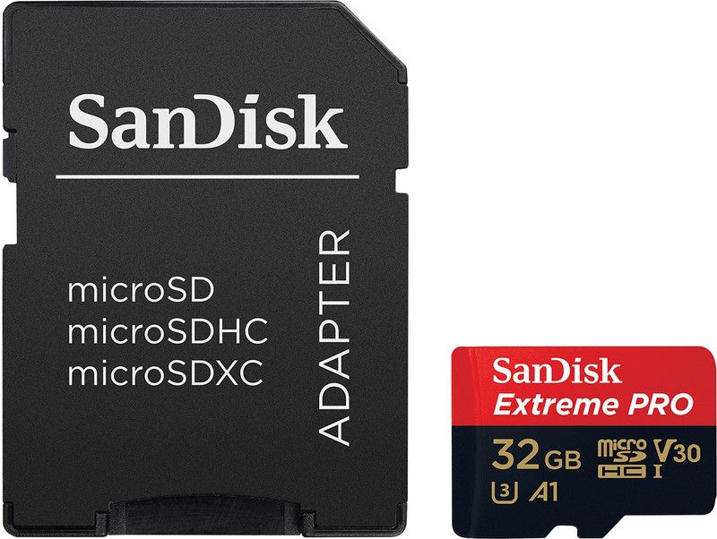 SanDisk Extreme Pro 32 MicroSDHC UHS Class 3 100 Mbps Memory Card  (With Adapter)
