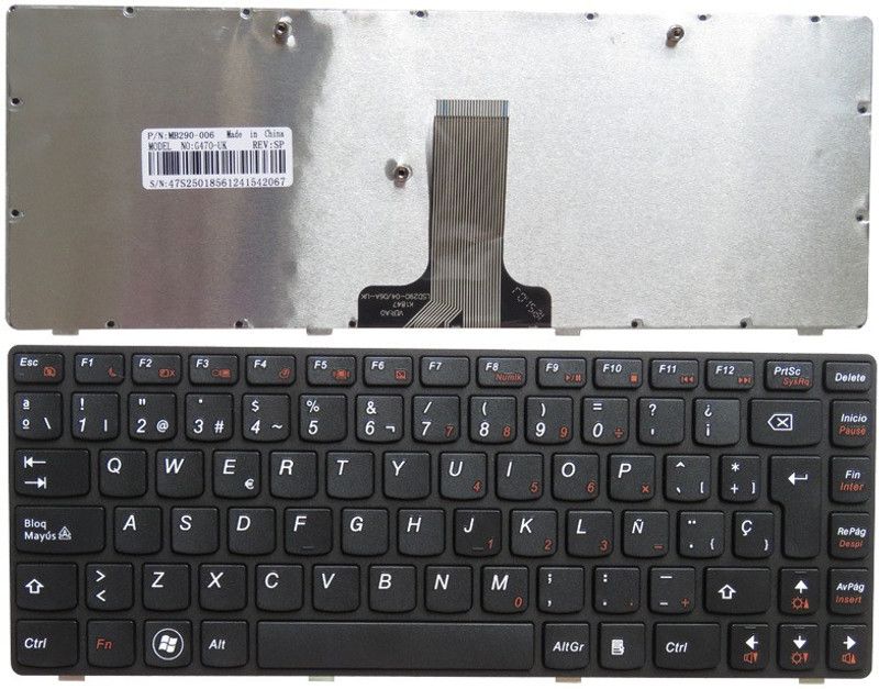 SellZone Laptop Keyboard Compatible For LENOVO B470 BLACK Internal Laptop Keyboard  (Black)