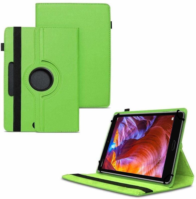 TGK Flip Cover for Huawei MediaPad M5 Tablet 8.4 Inch with Rotating Leather Stand Case  (Green, Shock Proof, Pack of: 1)