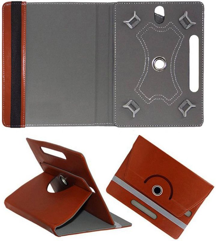 Cutesy Flip Cover for Lenovo Tab M10 TB-X605L / TB-X605F 10.1-Inch tablet  (Brown, Pack of: 1)