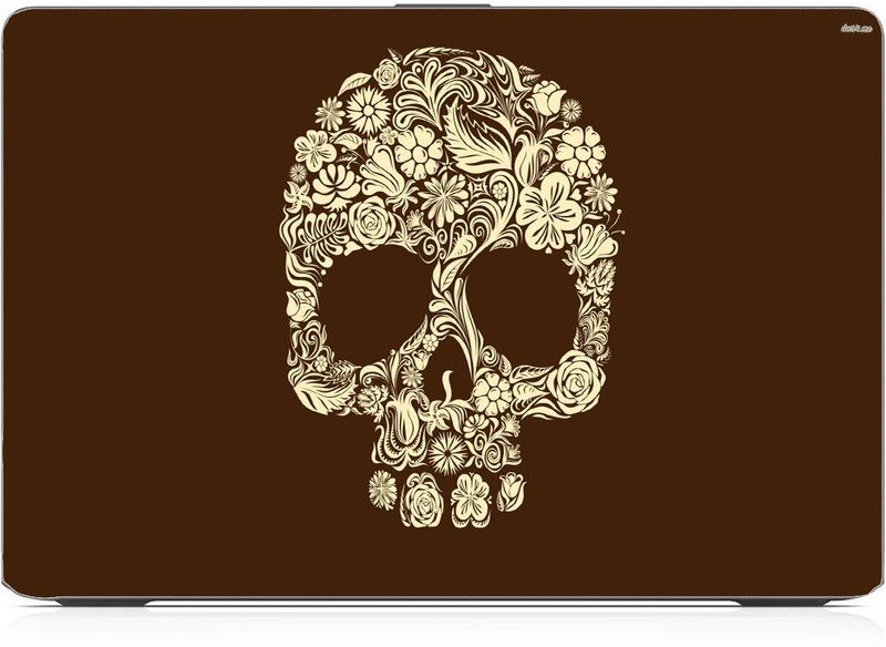 i-Birds flower skull Exclusive High Quality Laptop Decal, laptop skin sticker 15.6 inch (15 x 10) Inch iB_skin_1497new Vinyl Laptop Decal 15.6