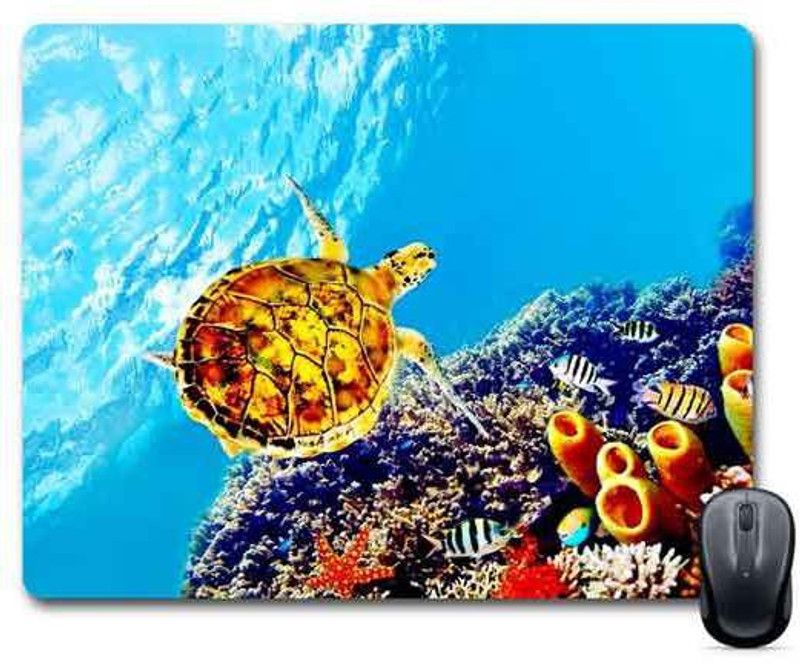 FABTODAY Designer Turtle Anti-Skid Mouse Pad for Desktop, Laptop, Computer and Gaming (Product ID - 0158) Mousepad  (Multicolor)