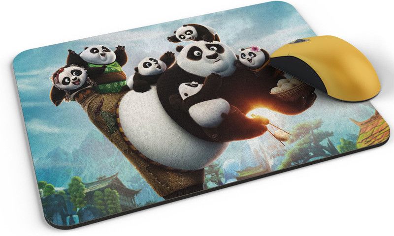 Shloka Kung_fu_panda_3_ Mousepad  (Multicolor)