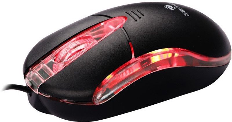 ZEBRONICS Trust Wired Optical Mouse  (USB 2.0, Black)