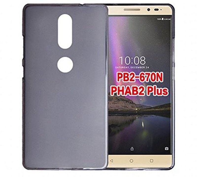 Elica Back Cover for Lenovo Phab 2 Plus  (Black, Shock Proof, Silicon, Pack of: 1)
