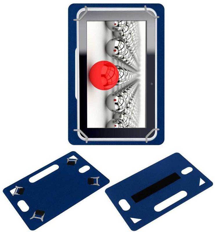 ACM Back Cover for Iball I6030 Back Hand Leather Case  (Blue, Grip Case)