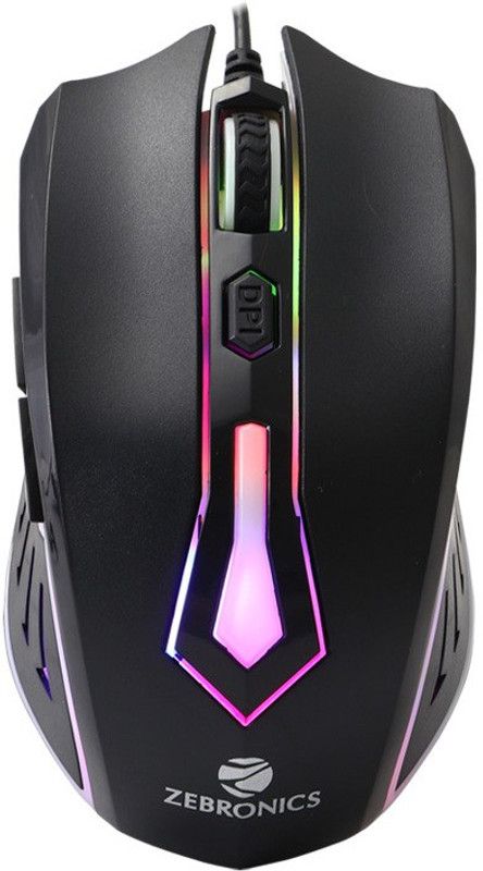 ZEBRONICS Speed Wired Optical Mouse  (USB 3.0, USB 2.0, Black)