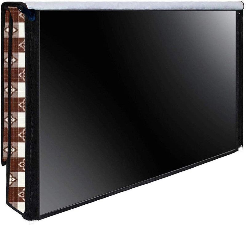 AAVYA UNIQUE FASHION AUF 2 layer dust proof smart LED LCD TV cover for 40 inch LED/LCD/LED /TV Monitor - AAVYA/40inc LED/5  (Brown,White)