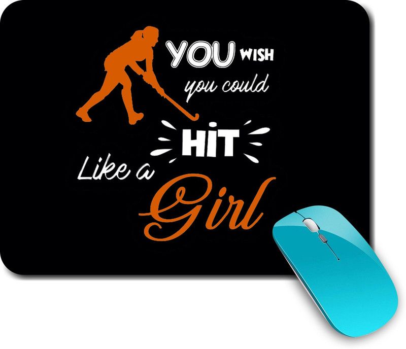 whats your kick Hockey | Sports | Game | Stylish |Creative | Printed Mouse Pad/Designer Waterproof Coating Gaming Mouse Pad For Computer/Laptop (Multi19) Mousepad  (Multicolor)