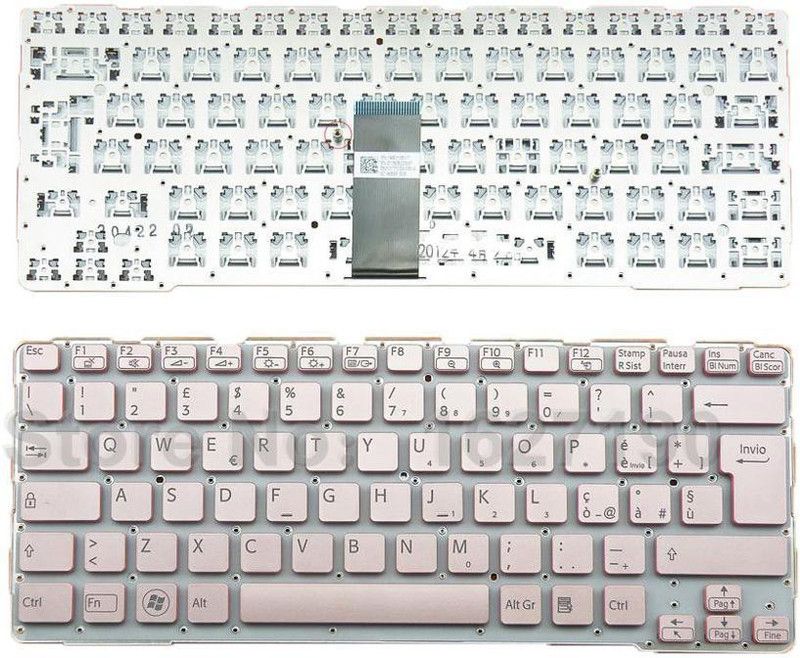 SellZone Laptop Keyboard Compatible For Sony SVE14A Series (Silver) 149010711US Internal Laptop Keyboard  (Black)