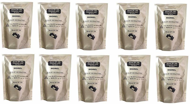 MOREL SP100 TONER POUCH FOR USE IN RICOH SP111 / SP200 / SP300 / 3400 / 3410 / 3500 / 3510SF PRINTER CARTRIDGE. Black Ink Toner