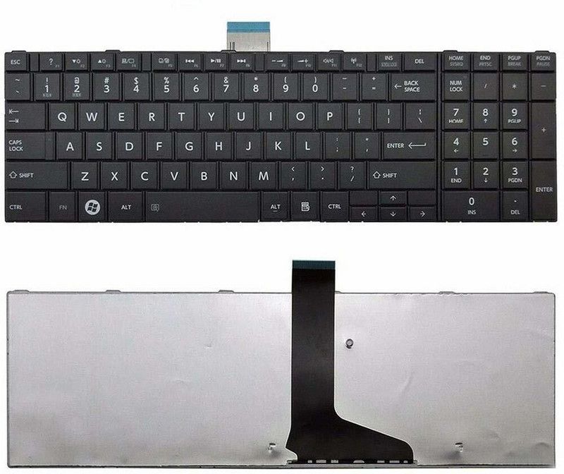 TECHCLONE Laptop Keyboard Replacement TOSHIBA SATELLITE L850 Internal Laptop Keyboard  (Black)