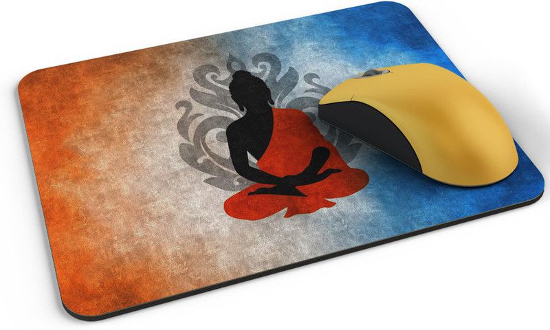 UTU Budhha Painting Mousepad  (Black)