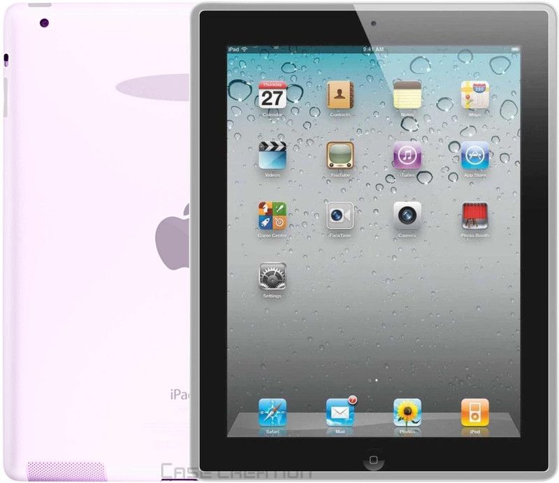 CASE CREATION Back Cover for Apple iPad 4  (Transparent, Grip Case, Silicon, Pack of: 1)