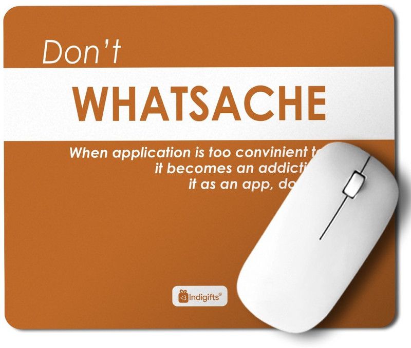 Indigifts Mousepad for Laptop and Computer_S-MPDRBBK01RTMP-OWS19023 Mousepad  (Orange)