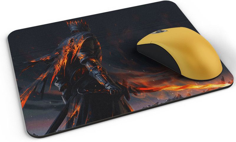 UTU Warrior holding Sword Mousepad  (Black)