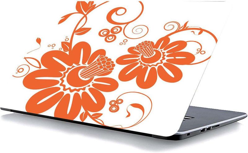 qth FLORAL LAP-3970 VINYL Laptop Decal 15.6