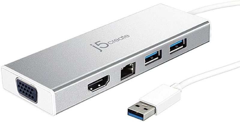 j5 CREATE j5 CREATE USB 3.0 Mini Dock USB Adapter  (Grey)
