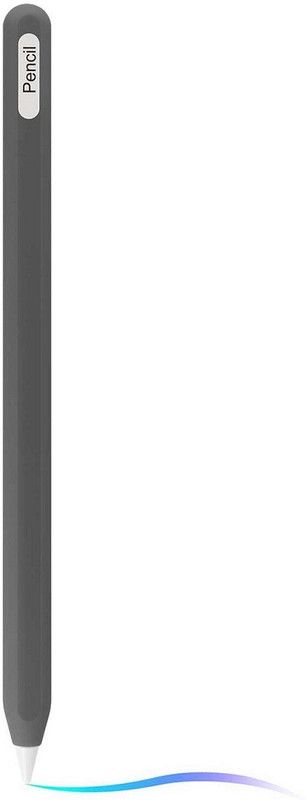 Oboe Front & Back Case for Apple Pencil 2nd Gen for iPad Pro 11/12.9 inch Silicone Pencil Case (PENCIL NOT INCLUDED)  (Grey, Shock Proof, Silicon, Pack of: 1)