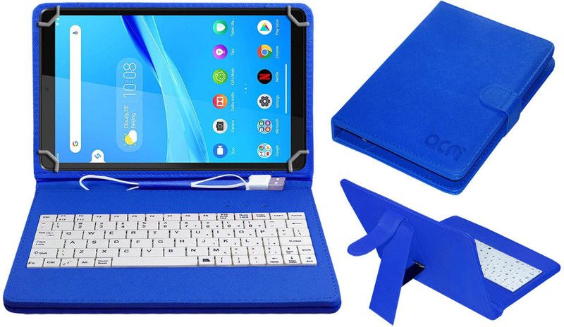 ACM Keyboard Case for Lenovo Tab M8 (Wifi)  (Blue, Cases with Holder)