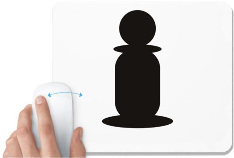 UDNAG White Mousepad 'Chess | Chess pieces 7' for Computer / PC / Laptop [230 x 200 x 5mm] Mousepad  (White)