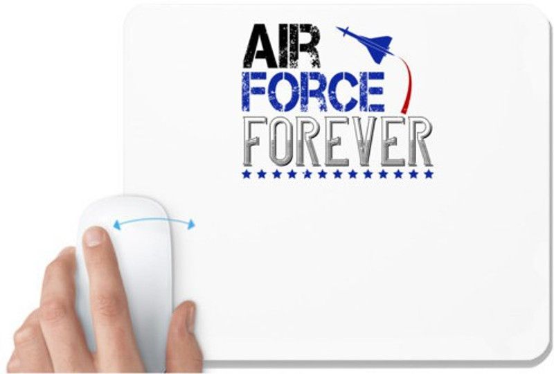 UDNAG White Mousepad 'Airforce | air force forever' for Computer / PC / Laptop [230 x 200 x 5mm] Mousepad  (White)