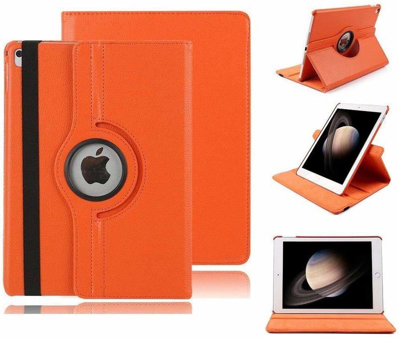 TGK Flip Cover for Apple iPad Pro 12.9 Inch 2017/2015 Release [1st & 2nd Gen]  (Orange, Cases with Holder, Pack of: 1)